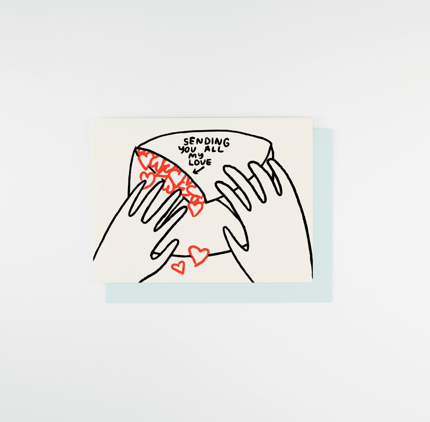 "Sending You All My Love" Letterpress Card