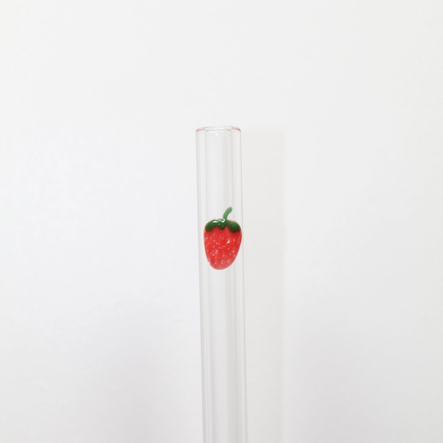 Chunky Smoothie Glass Straw with Cleaning Brush