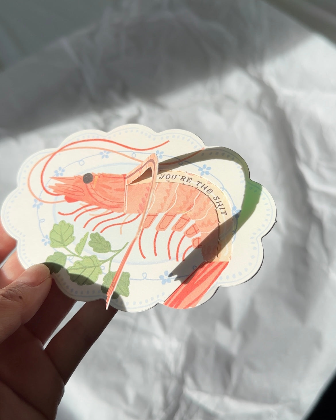 Petite Interactive Card - Shrimp / You're the sh*t!