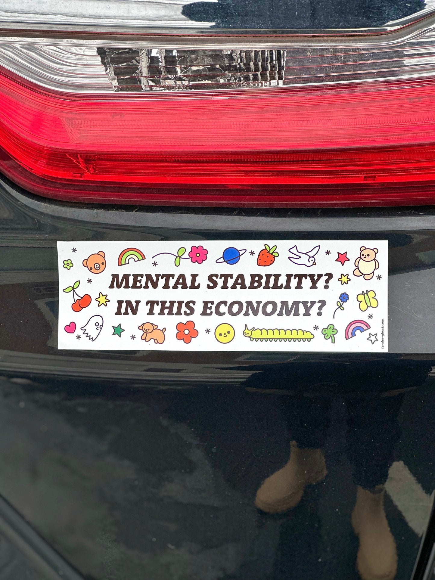 'Mental Stability in This Economy?' Bumper Magnet