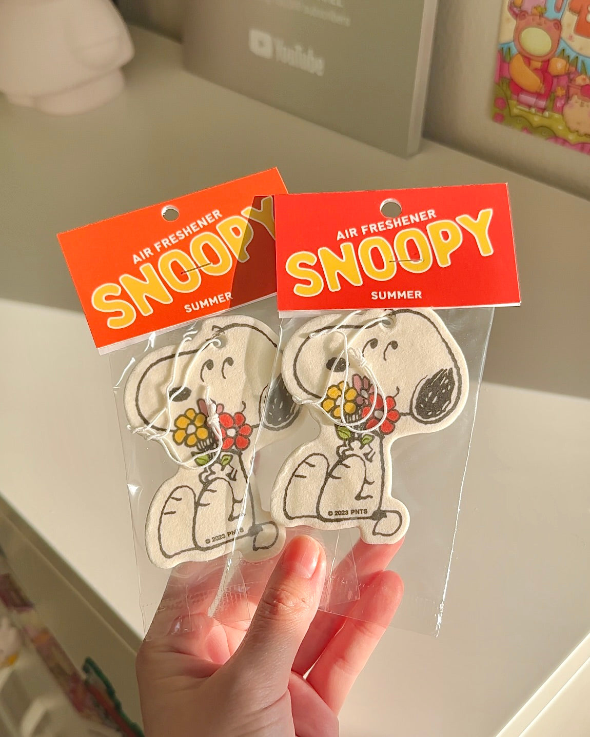 Snoopy Air Freshener ‘Flower Bouquet’ - Summer Nights Scent