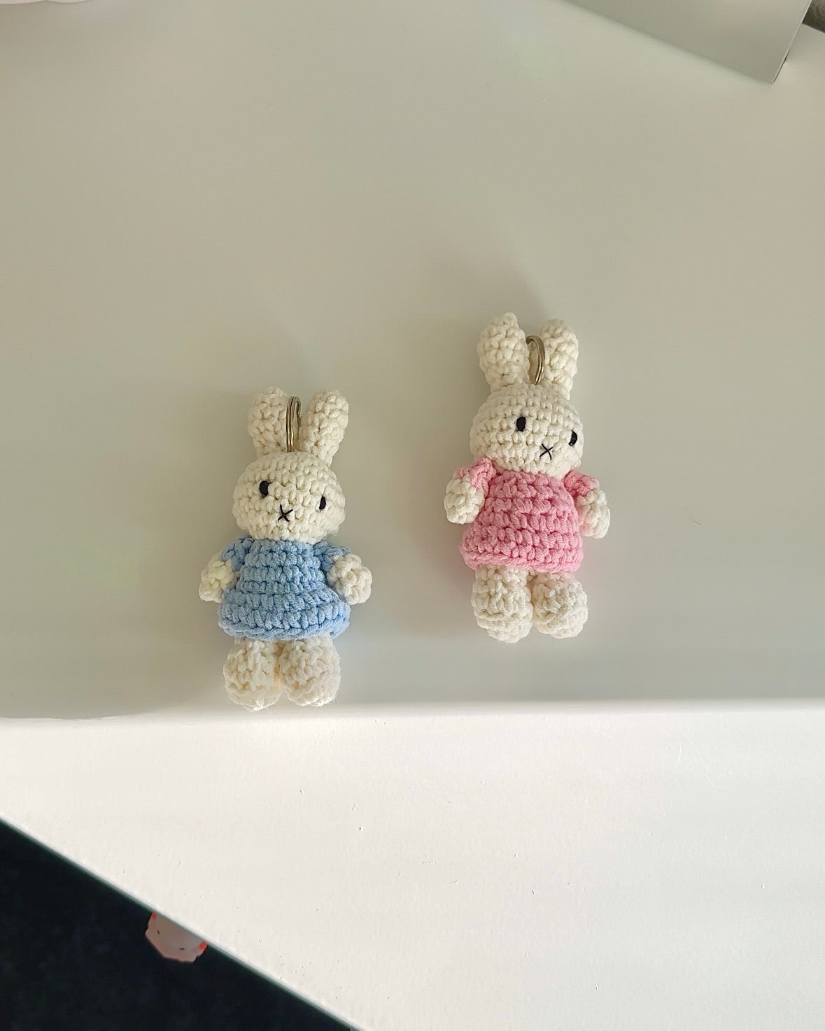 Miffy Crochet Plush Keychains - Baby Blue