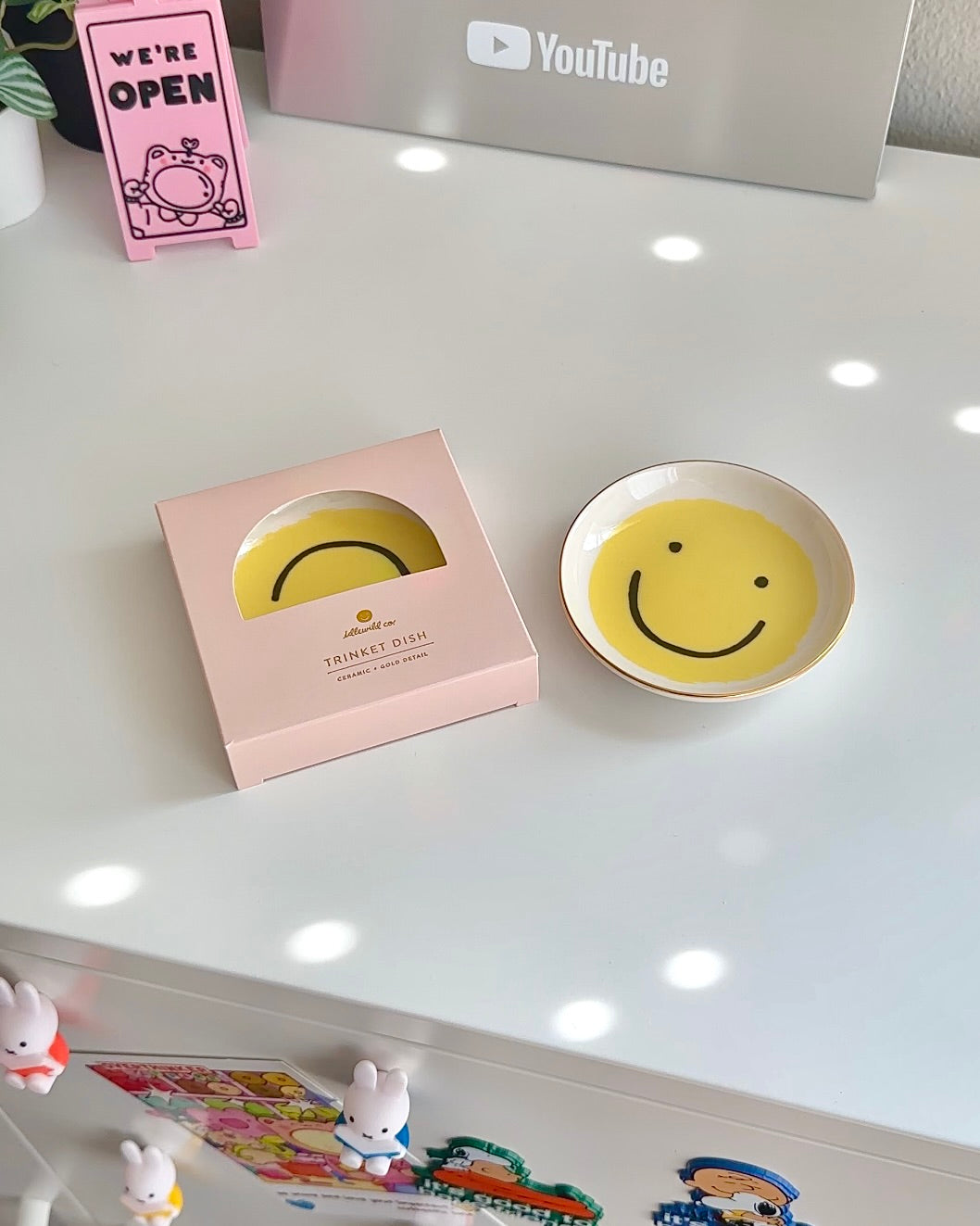 Ceramic Trinket Dish - Smiley
