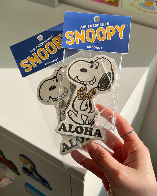 Snoopy Air Freshener ‘ALOHA’ - Coconut Scent