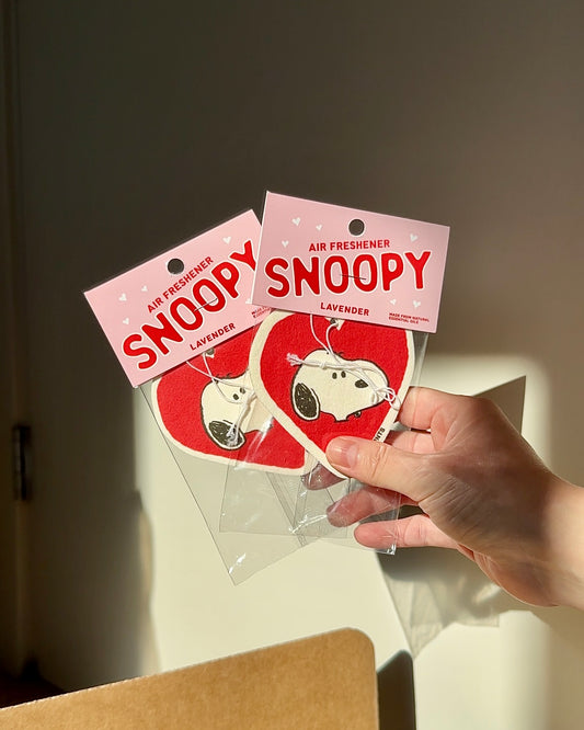 Snoopy Air Freshener 'Heart' - Lavender Scent