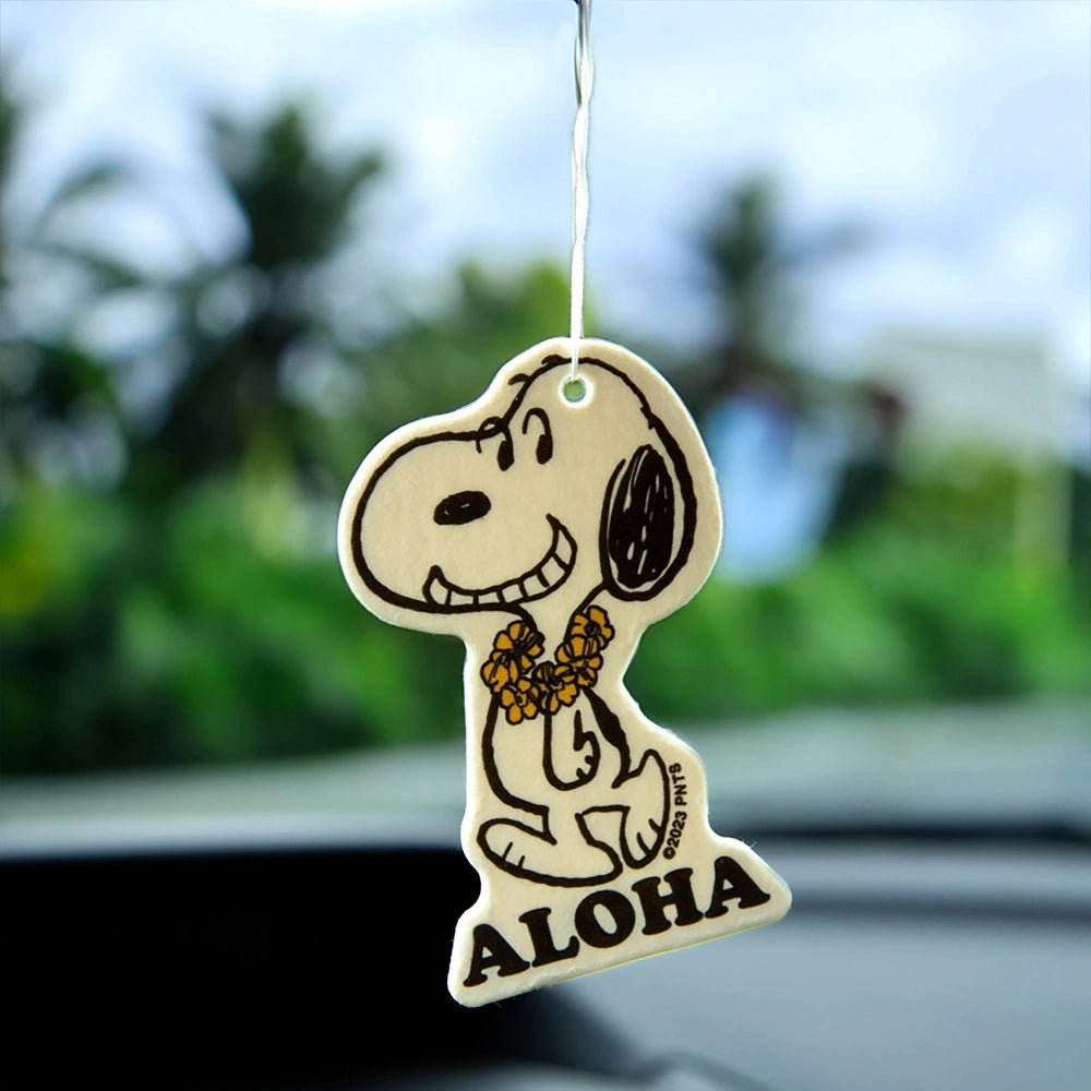 Snoopy Air Freshener ‘ALOHA’ - Coconut Scent
