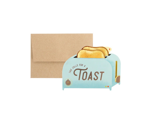 Petite Interactive Card - Toaster / Cheers