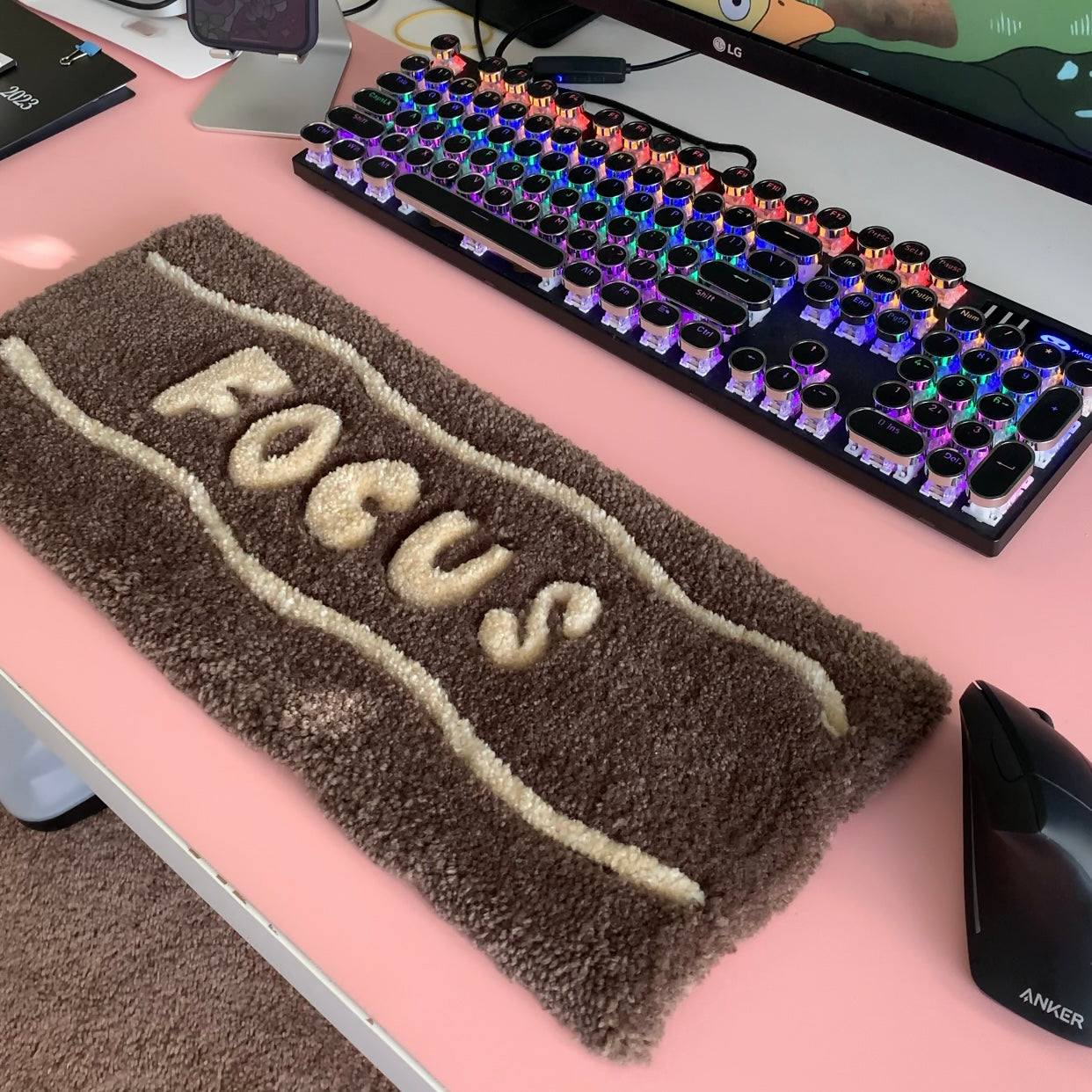 FOCUS Handmade Tufted Keyboard Rug