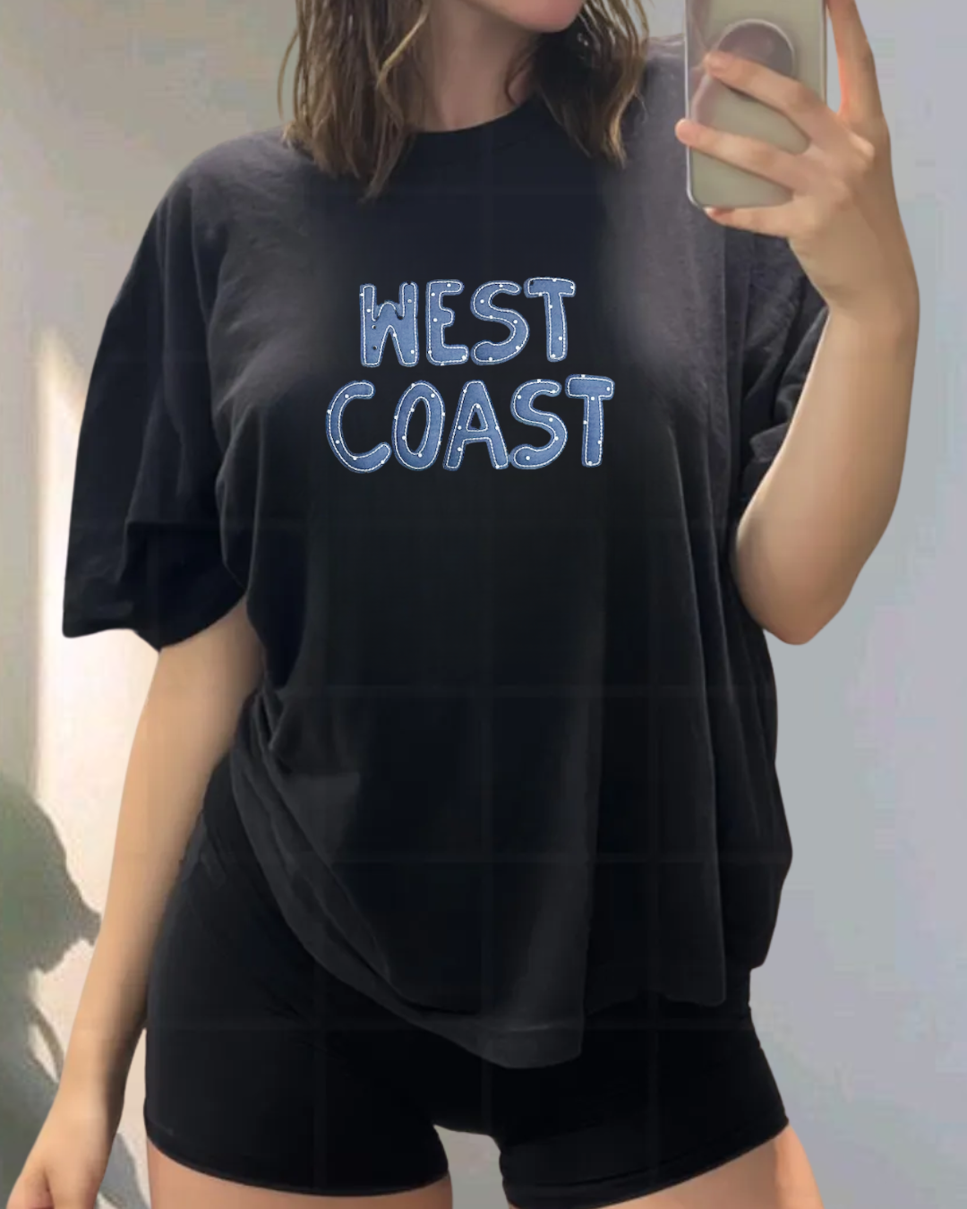 West Coast Patchwork T-Shirt – Relaxed Coastal Graphic Tee