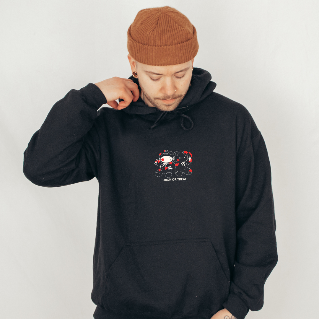 [OOPSIE] TRICK OR TREAT Embroidered Hoodie