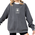 [Studio Sample] Crabby Day, Not a Crabby Life Embroidered Sweatshirt – Cozy Charcoal Crewneck Gift for Comfort