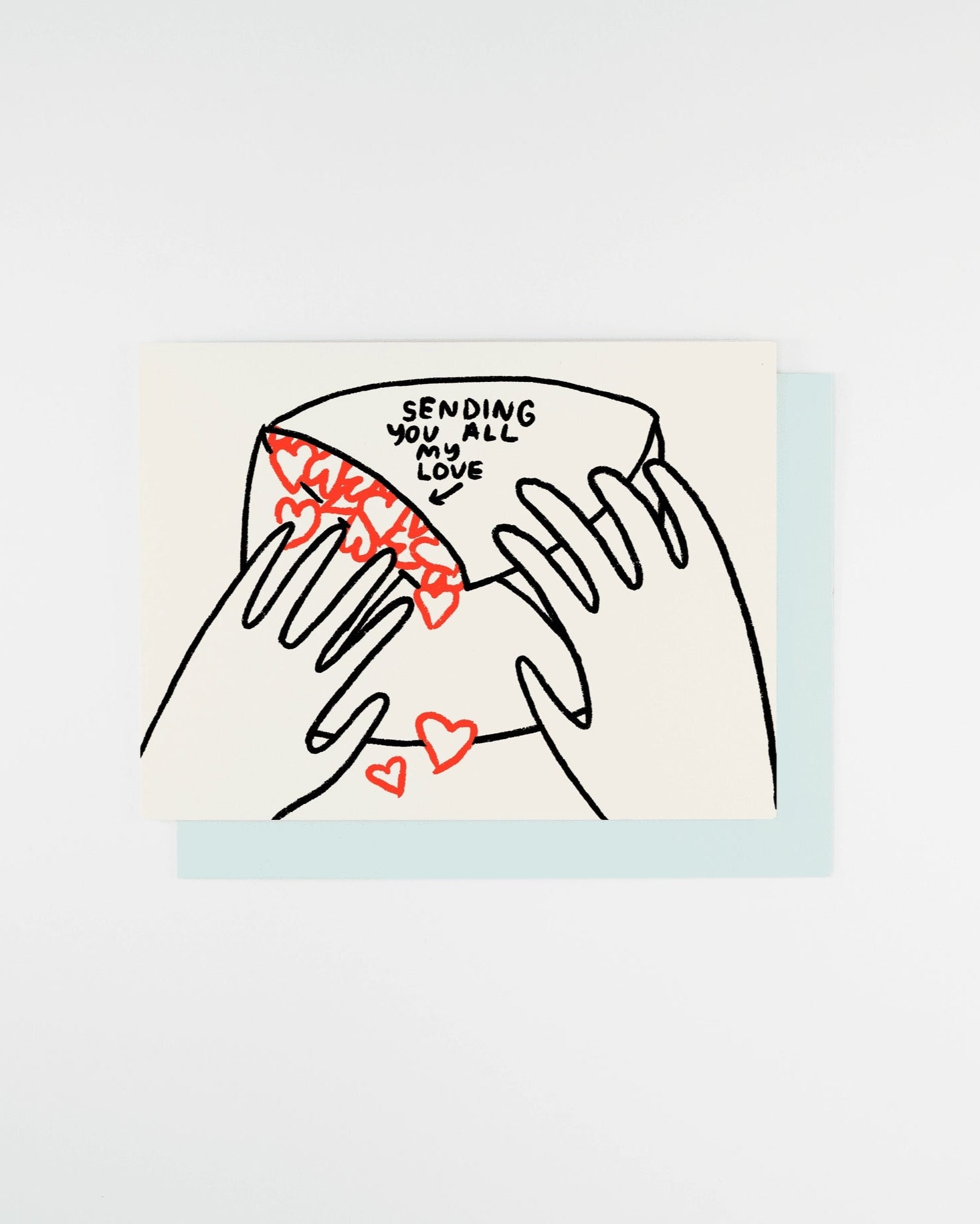 "Sending You All My Love" Letterpress Card