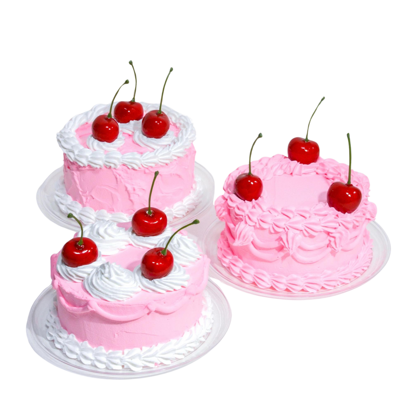 Fake Cake Diy Craft Kit - Pink Cherry