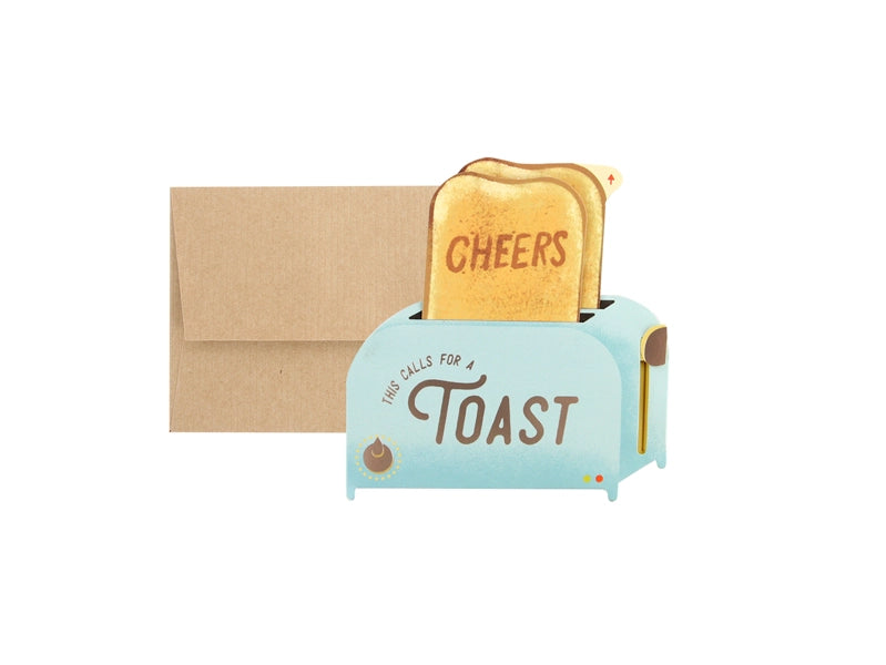 Petite Interactive Card - Toaster / Cheers