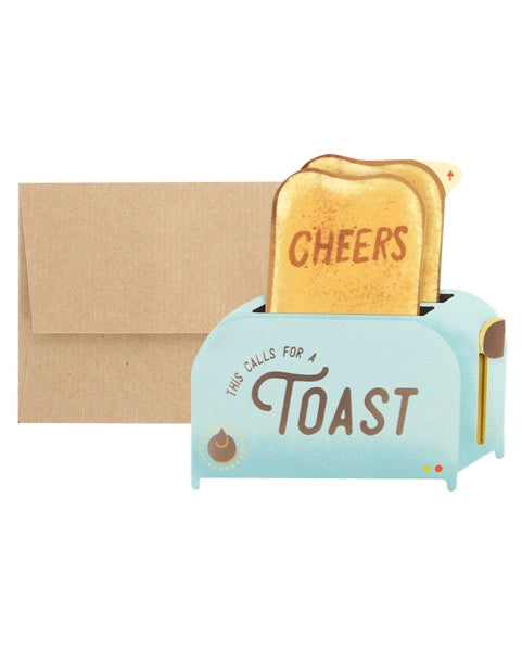 Pop-Up Toaster Greeting Card – Funny Interactive Celebration Card