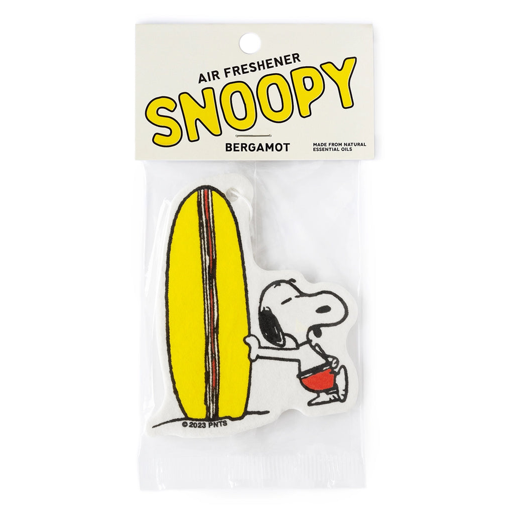 Snoopy Surfboard Air Freshener - Bergamot Scent