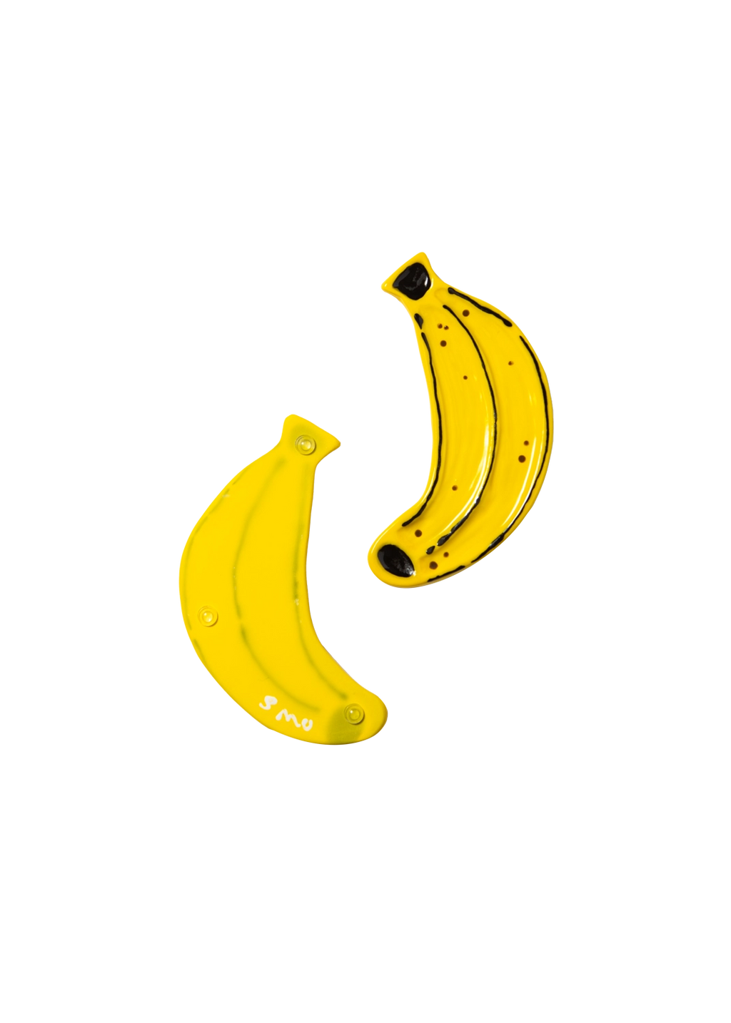 Banana Ceramic Dish – Handmade Fruit-Shaped Jewelry Tray, Spoon Rest & Funky Catchall