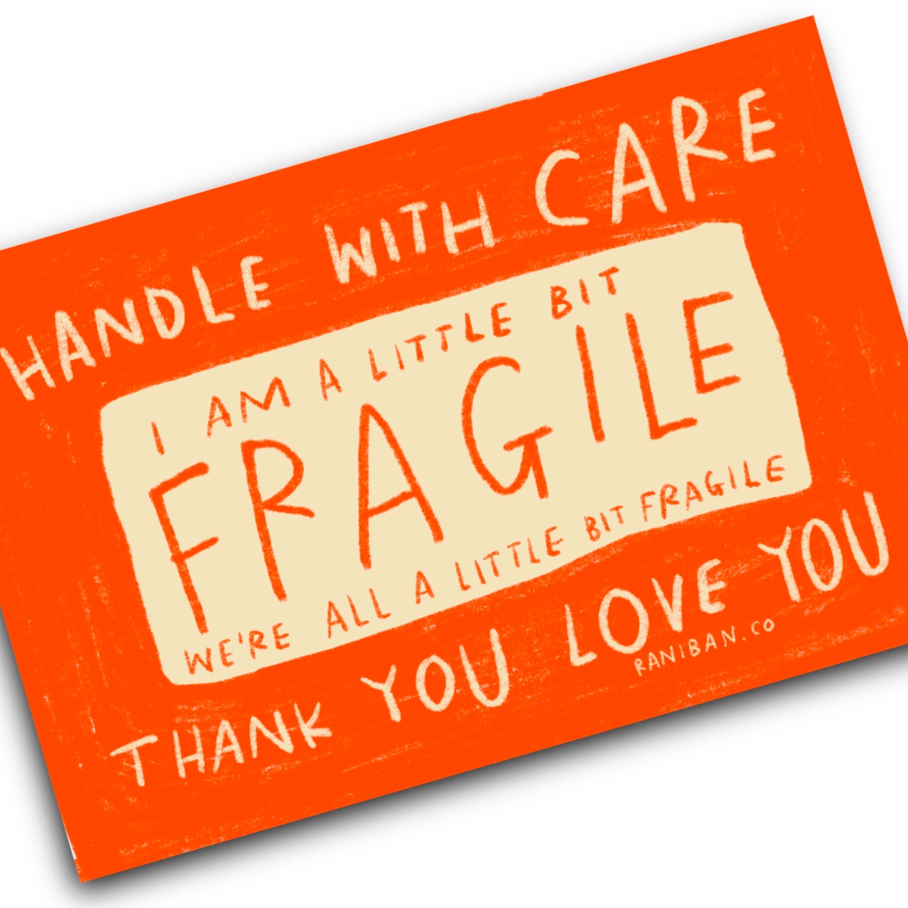 A Little Bit Fragile Sticker – Waterproof Vinyl Mental Health Reminder for Back-to-School