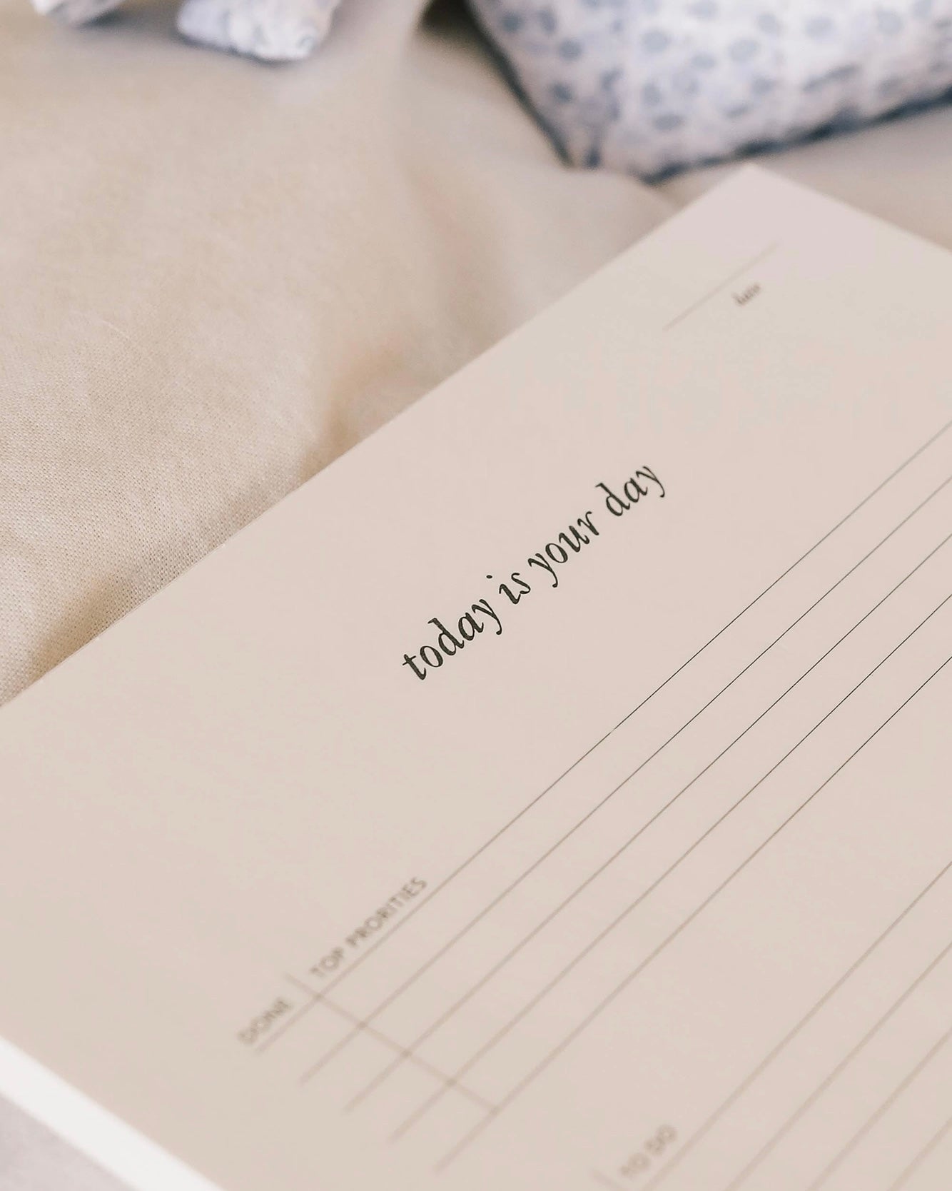 ‘Today Is Your Day’ Daily Notepad