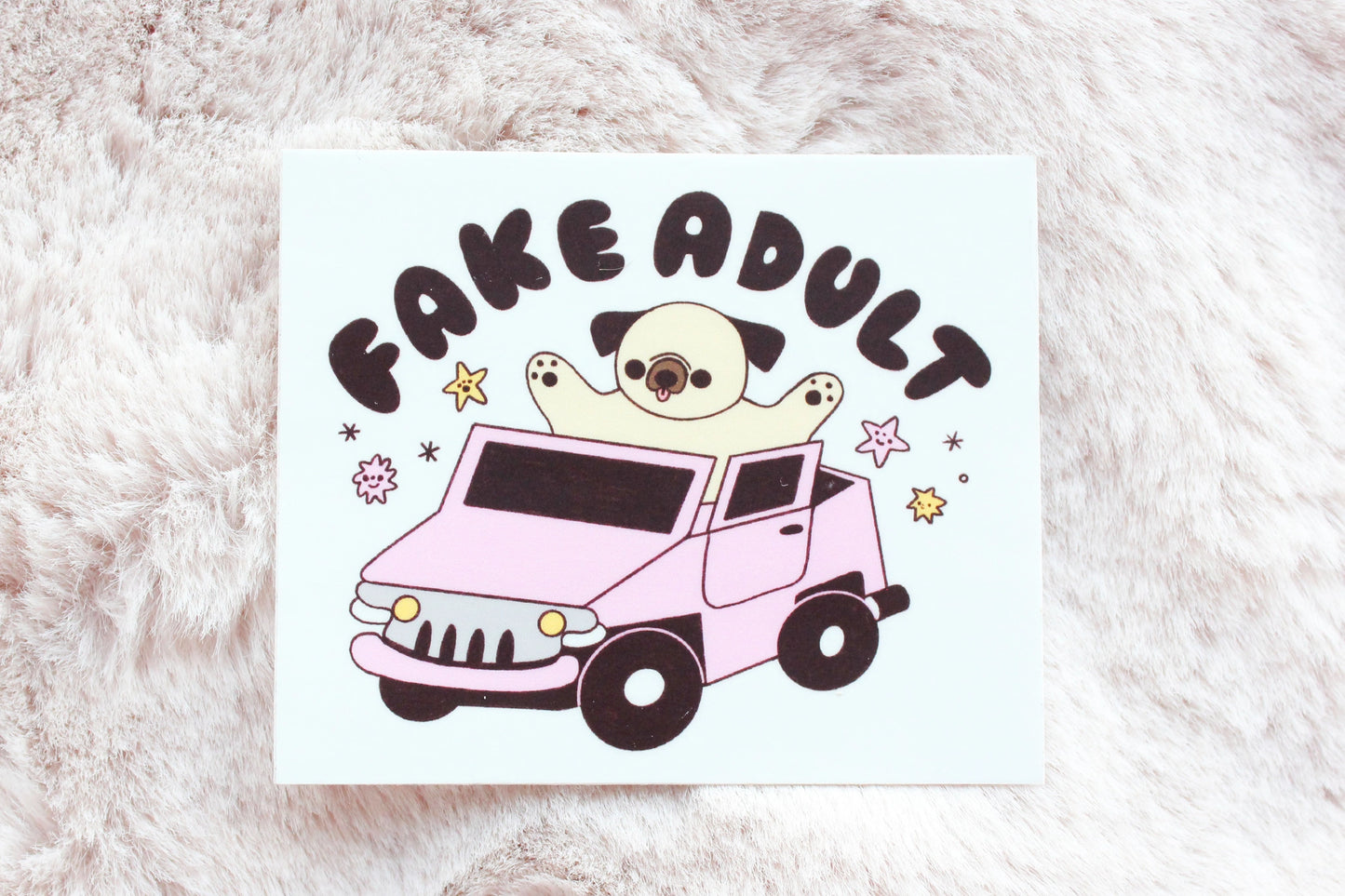 ‘Fake Adult’ Vinyl Sticker