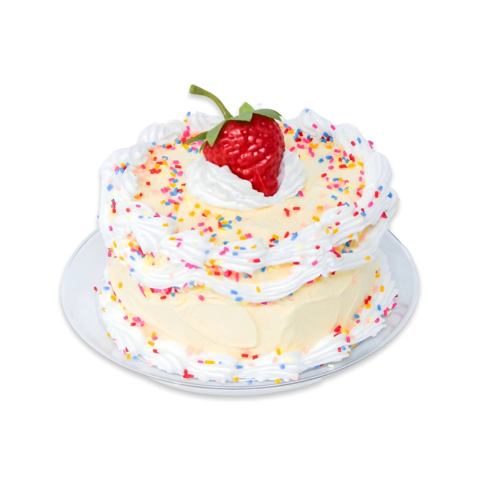 DIY Fake Cake Craft Kit – Strawberry Sprinkle Decor Project for Dorms, Gifts & Shelf Styling