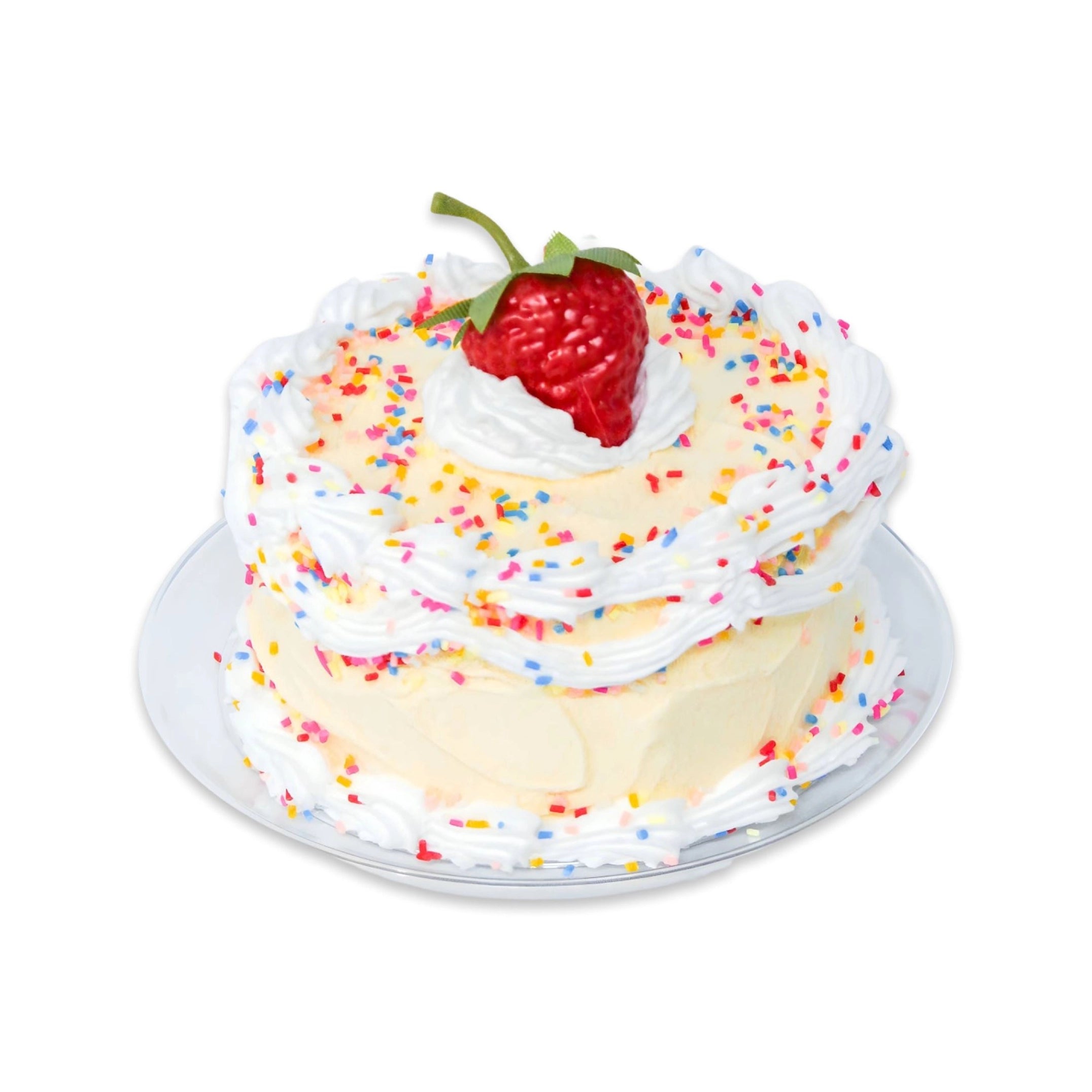 DIY Fake Cake Craft Kit – Strawberry Sprinkle Decor Project for Dorms, Gifts & Shelf Styling