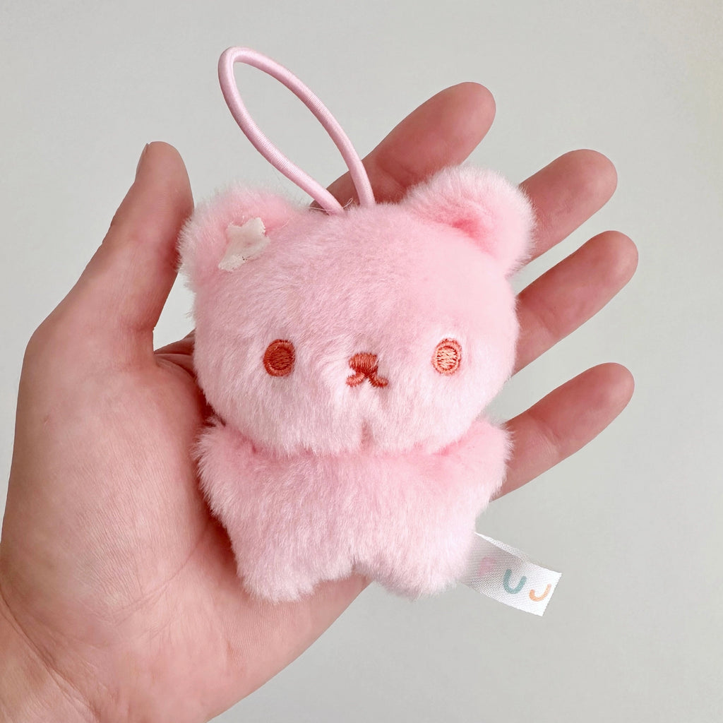 Mochi Bear Magnetic Plush Keychain – Strawberry, Matcha & Vanilla Bag Charms for Dorm Life & Campus Style