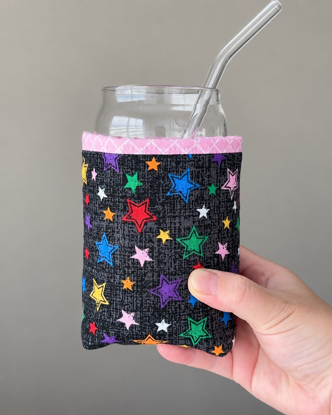 Whimsy Stars Iced Coffee Cozy