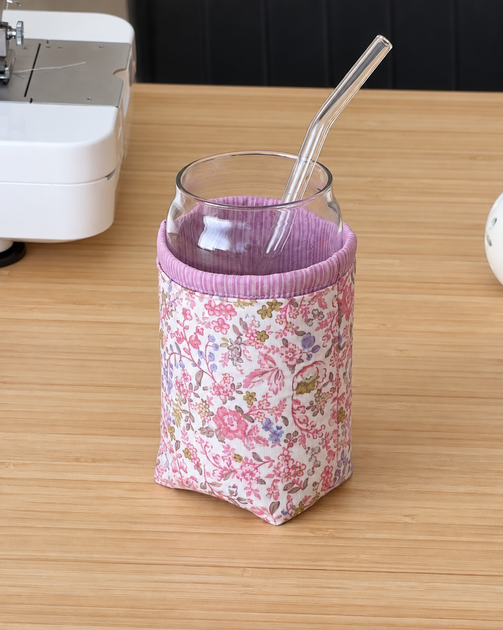 Heirloom Rosebud Iced Coffee Cozy