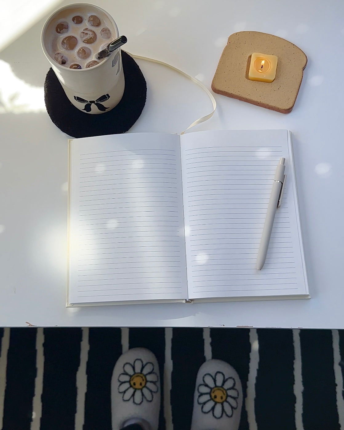 Strawberry Linen Journal – Aesthetic Hardcover Notebook for Back-to-School & Daily Writing