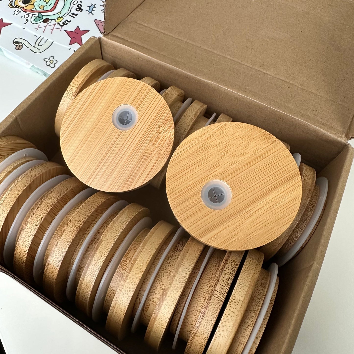 Reusuable Bamboo Lids