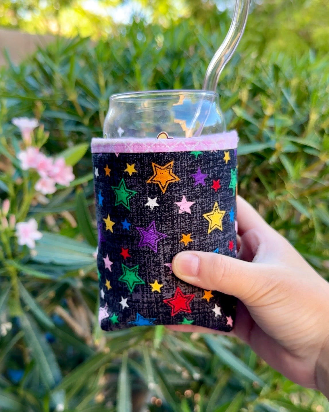 Whimsy Stars Iced Coffee Cozy