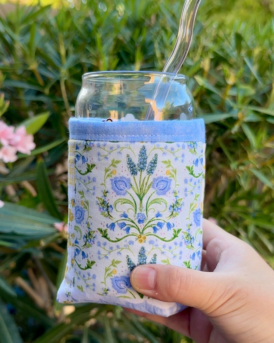 Sunny Garden Patchwork Iced Coffee Cozy