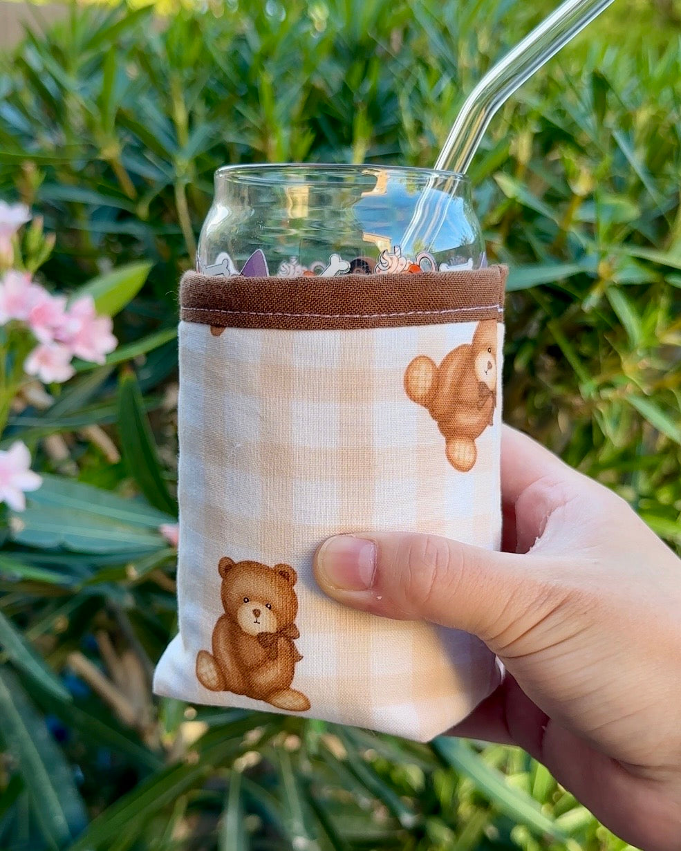 Teddy Bear Picnic Iced Coffee Cozy