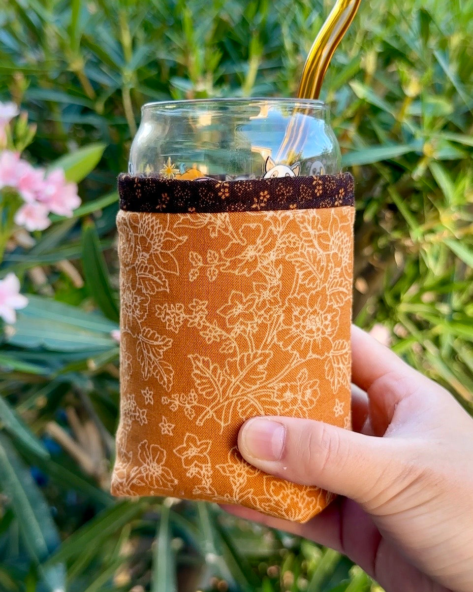 Spiced Harvest Bloom Iced Coffee Cozy