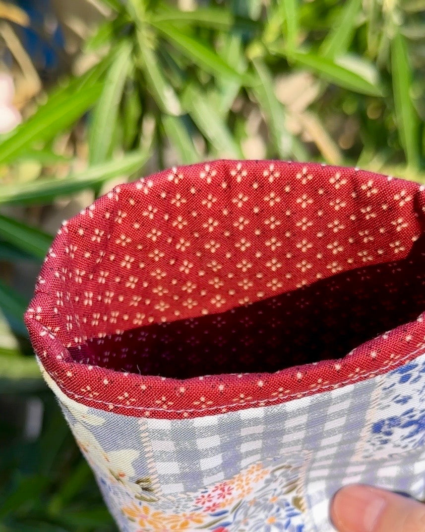 Harvest Garden Patchwork Iced Coffee Cozy
