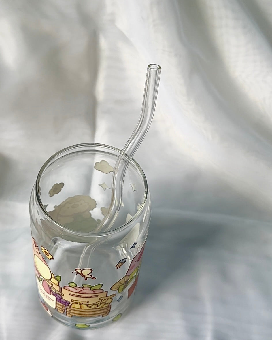 Wavy Glass Straws – Reusable & Aesthetic