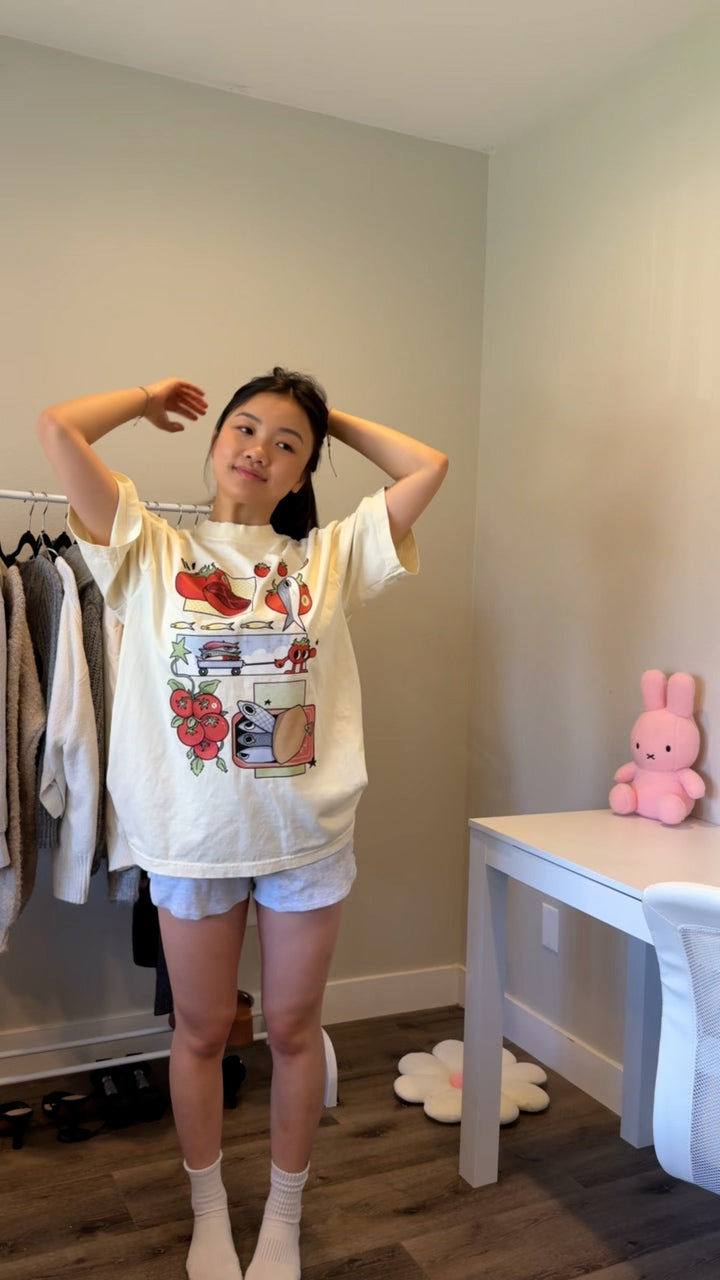 Tomatoes & Sardines Graphic Tee – Ivory