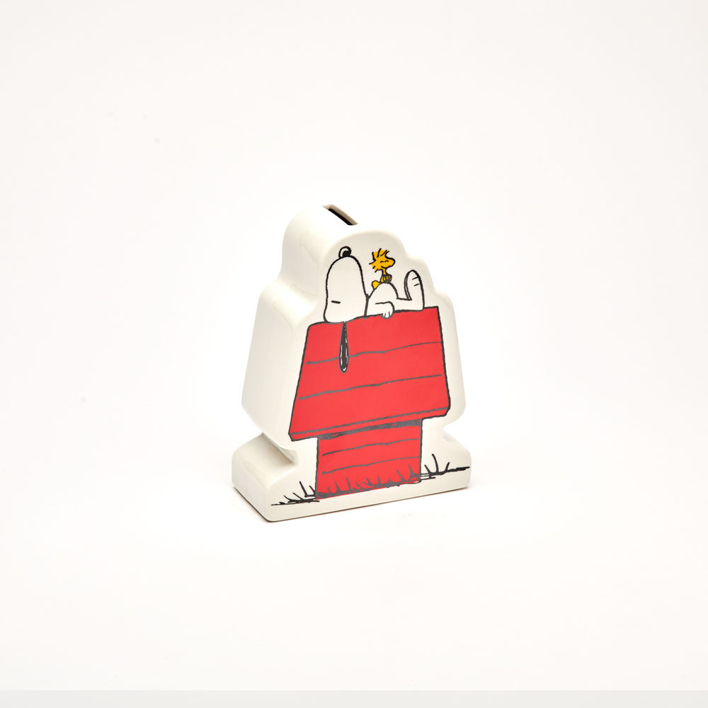Snoopy Ceramic Coin Bank – Peanuts® Doghouse Money Box for Dorm & Desk Decor