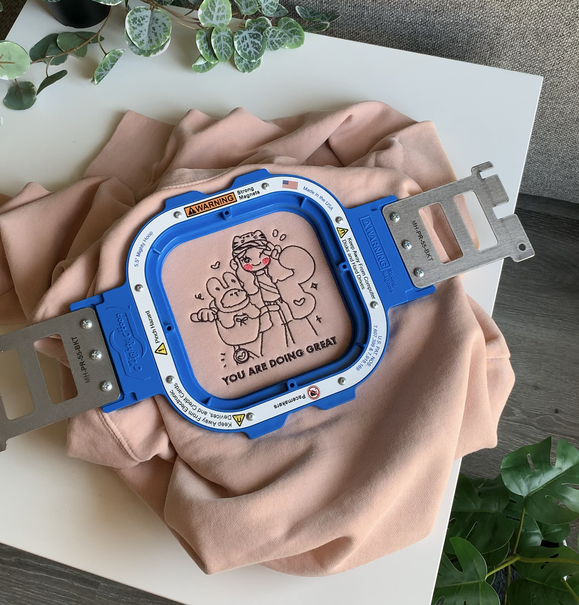 You Are Doing Great Embroidered Sweatshirt