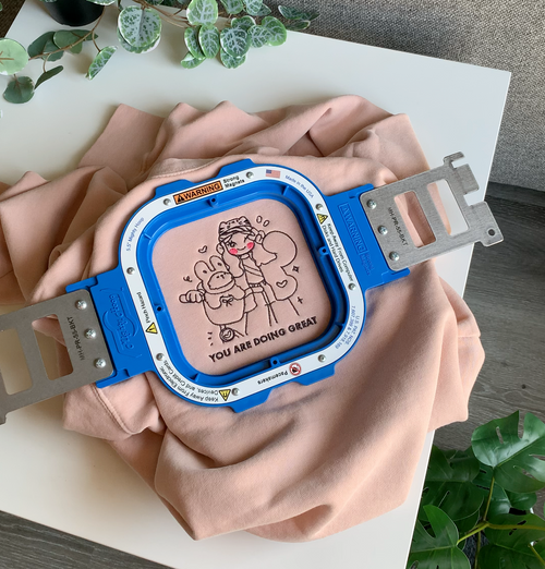 You Are Doing Great Embroidered Sweatshirt – Dusty Pink Crewneck