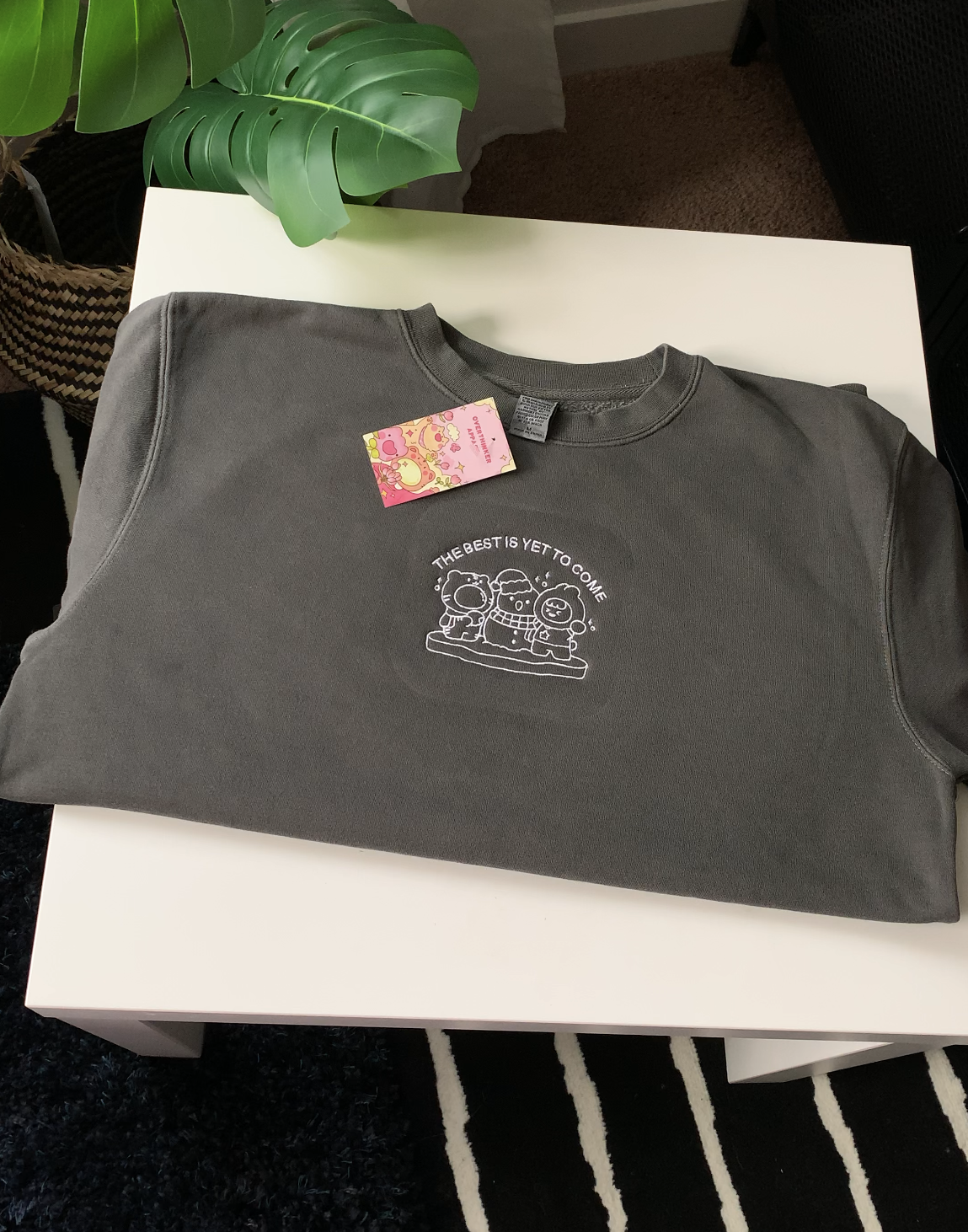 The Best Is Yet to Come Embroidered Crewneck
