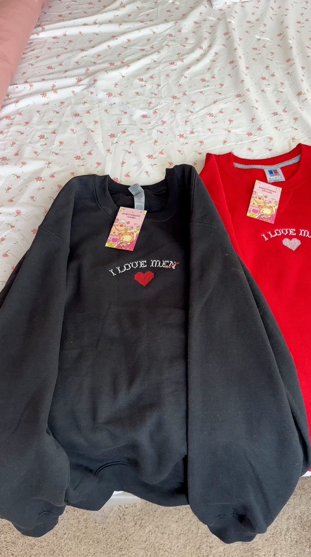 I Love Me(n) Embroidered Sweatshirt