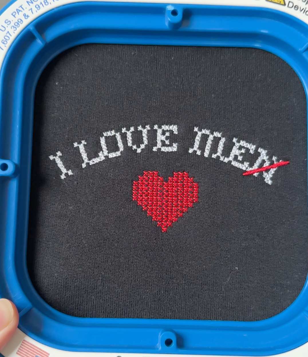 I Love Me(n) Embroidered Sweatshirt