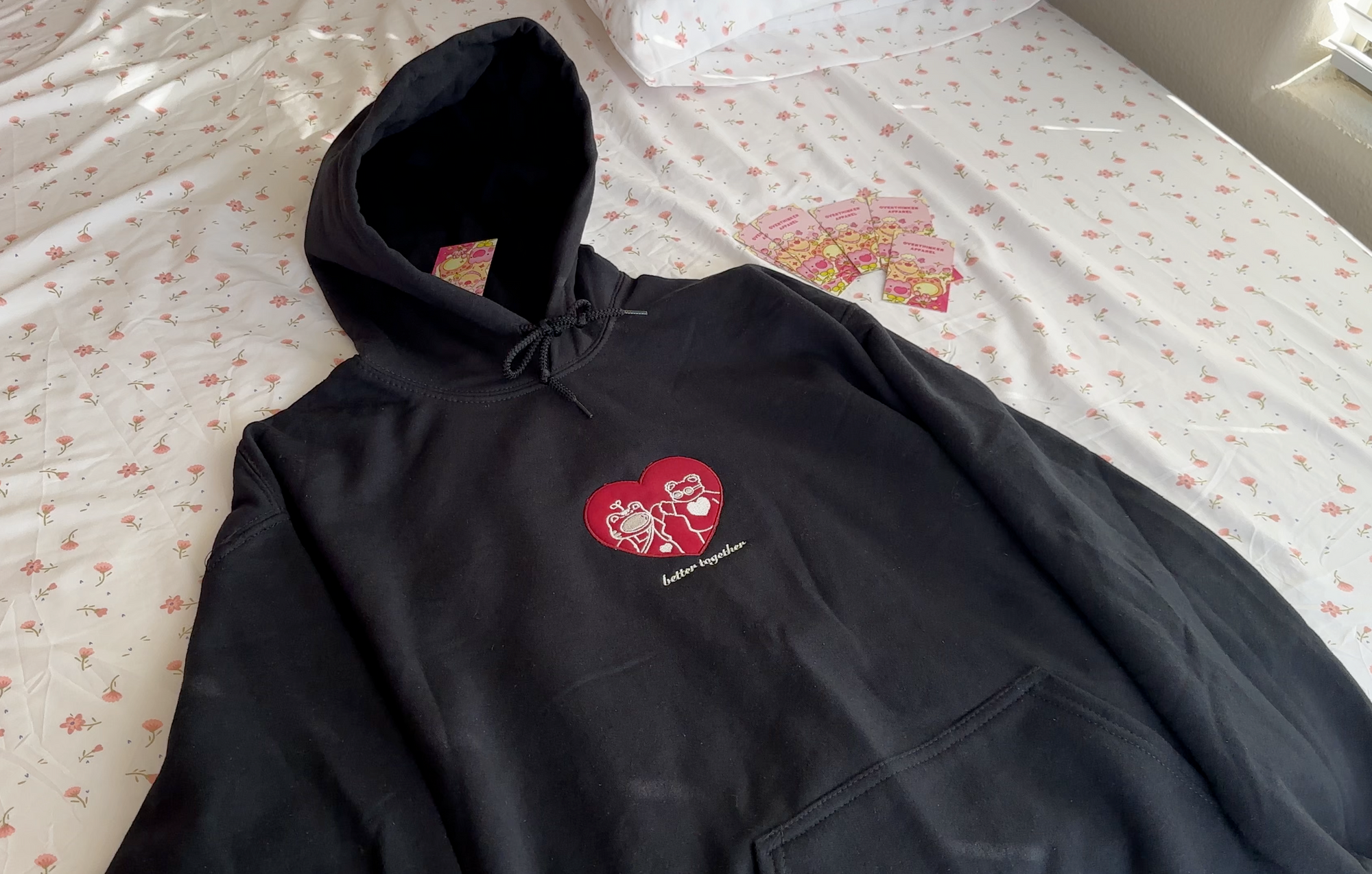 Better Together Heart Patch Embroidered Sweatshirt