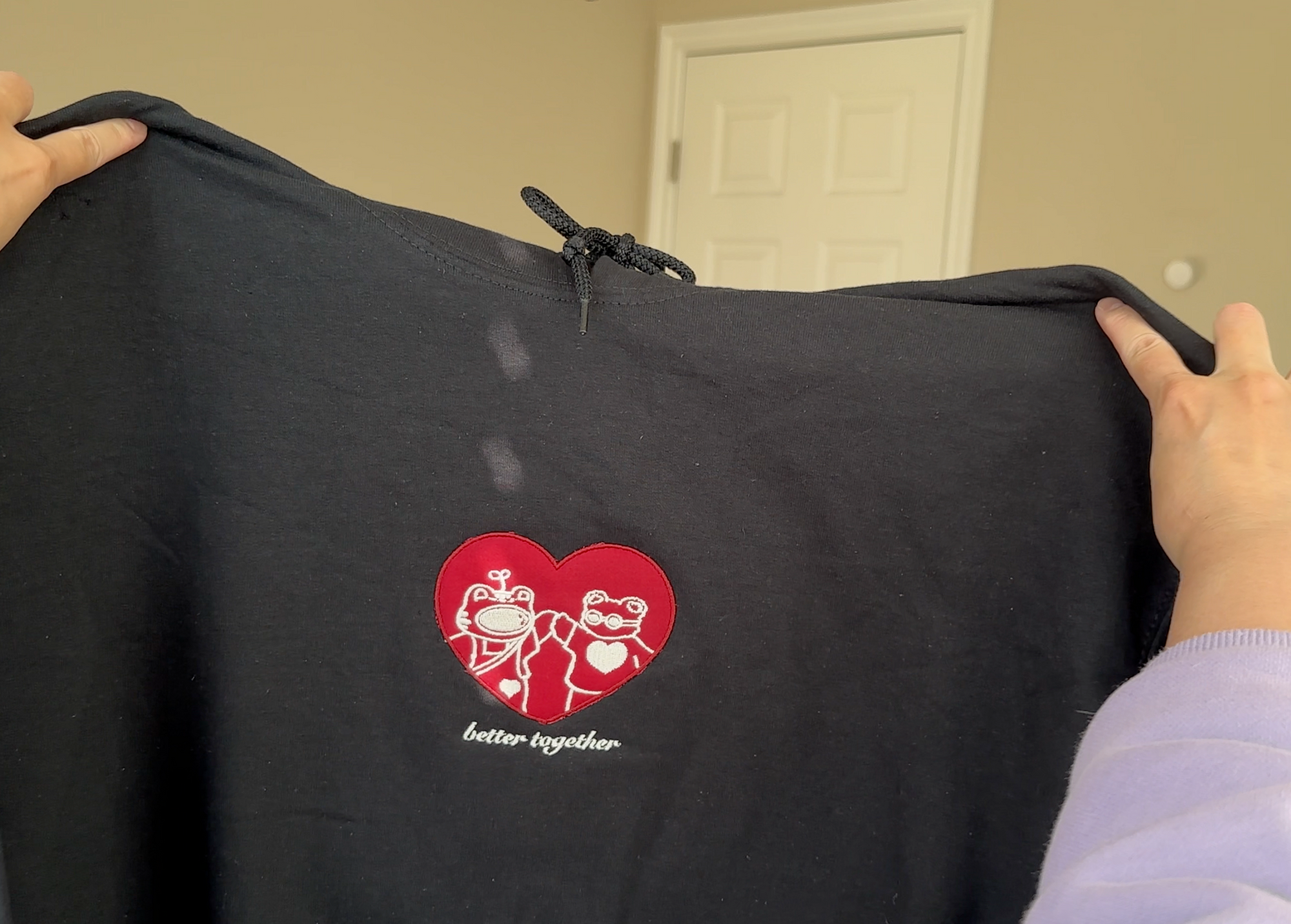 Better Together Heart Patch Embroidered Sweatshirt