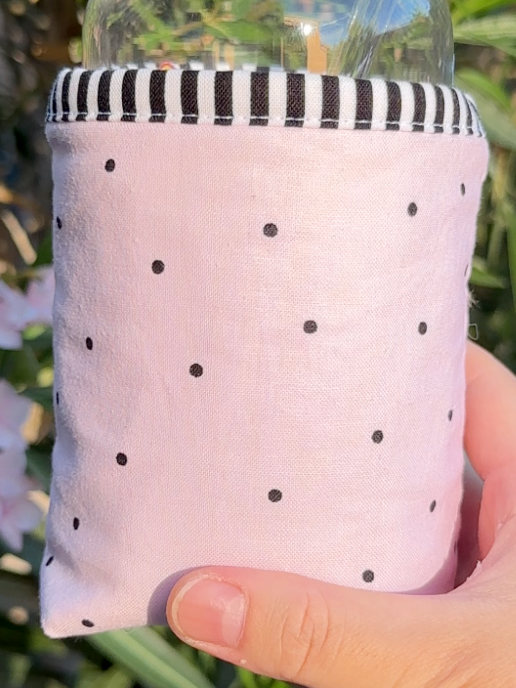 Parisian Dot Iced Coffee Cozy