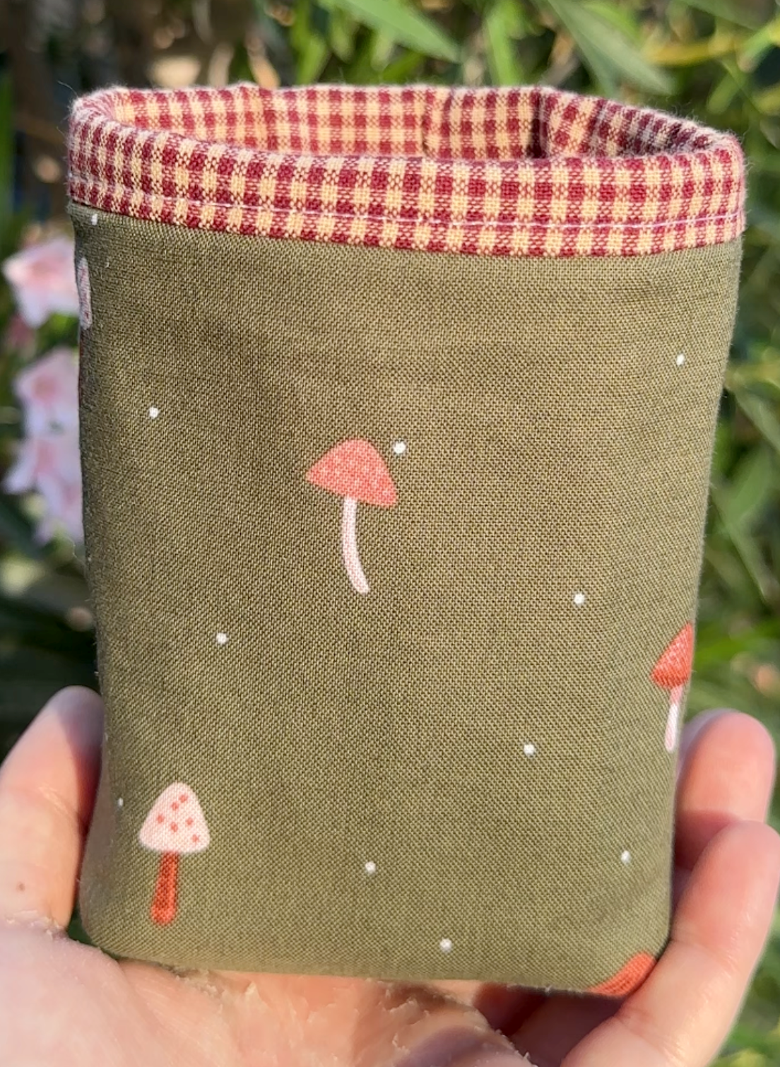 Mushroom Meadow Iced Coffee Cozy