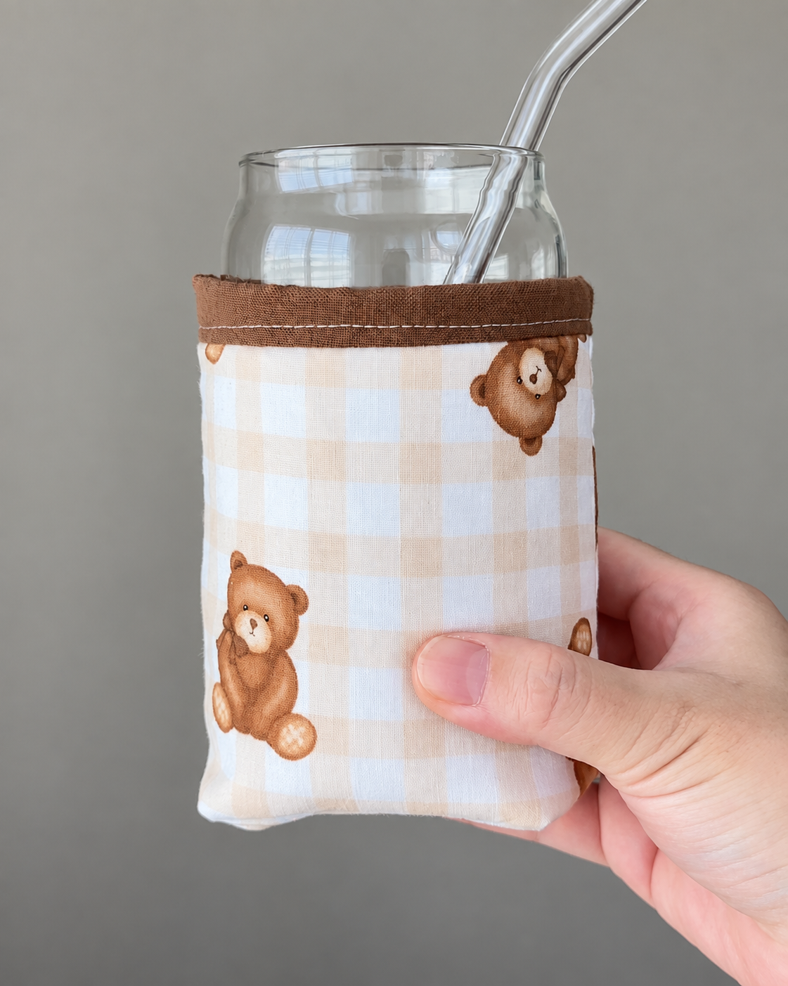 Teddy Bear Picnic Iced Coffee Cozy