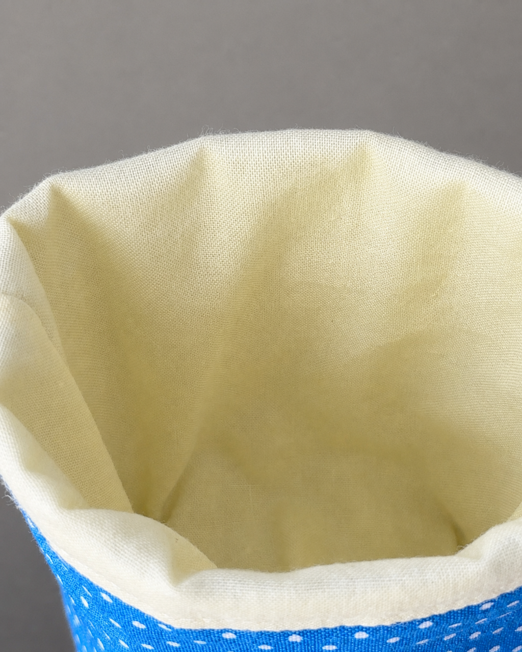 Cobalt Pop Dot Iced Coffee Cozy